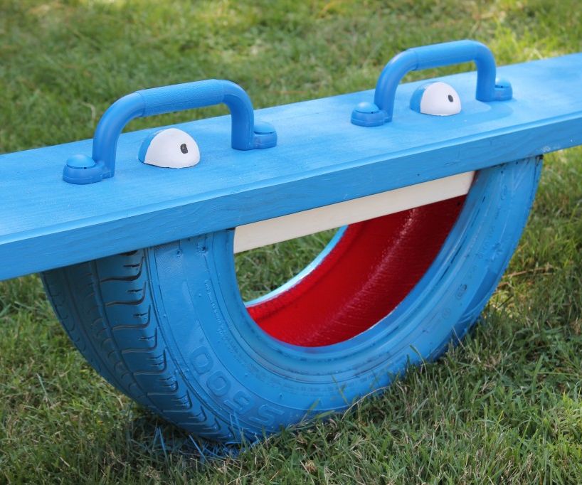 Make a Tire Totter