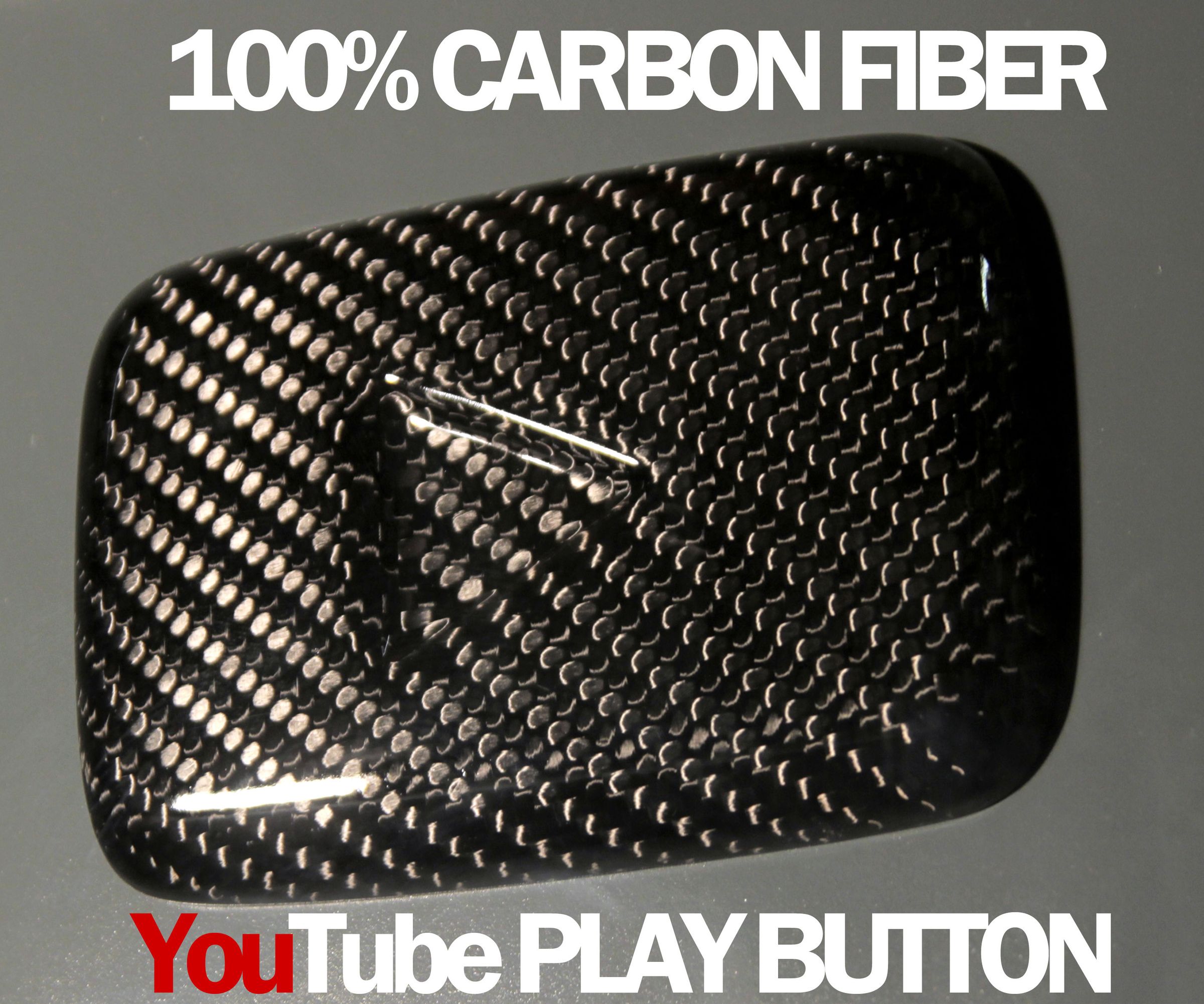 Carbon Fiber YouTube Button