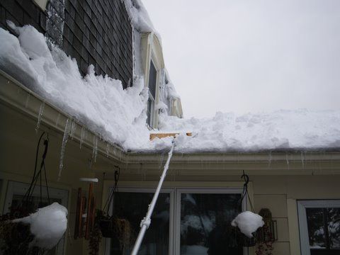 Make a Snow Rake From Your Shop Broom