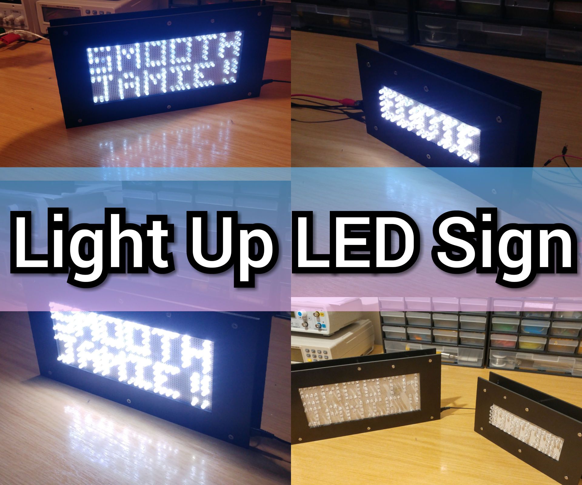 Light Up LED Sign (Brightness Activated)
