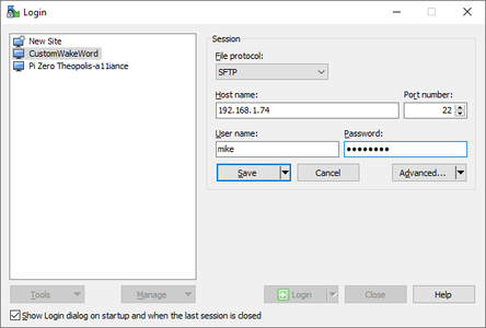 Copy Files to the Pi