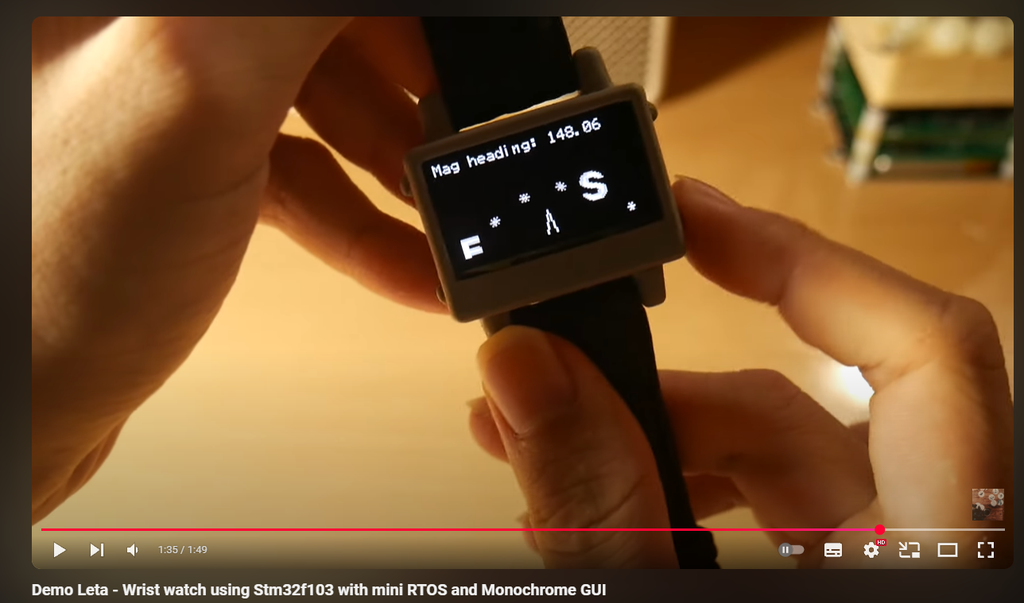 DIY Leta - a Wrist Watch Using Stm32 and Monochrome UI : 3 Steps (with ...