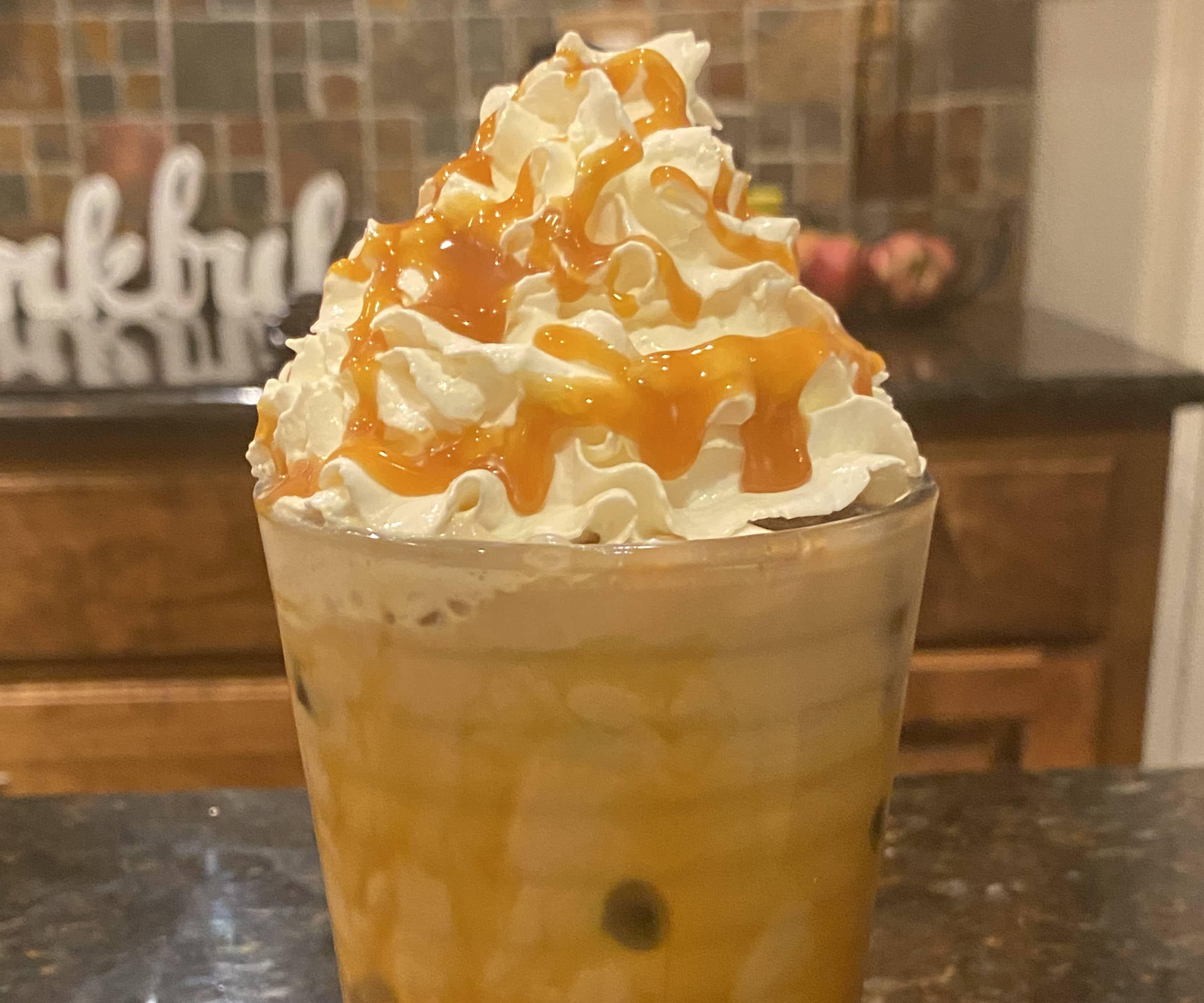 Bussin Iced Caramel Latte