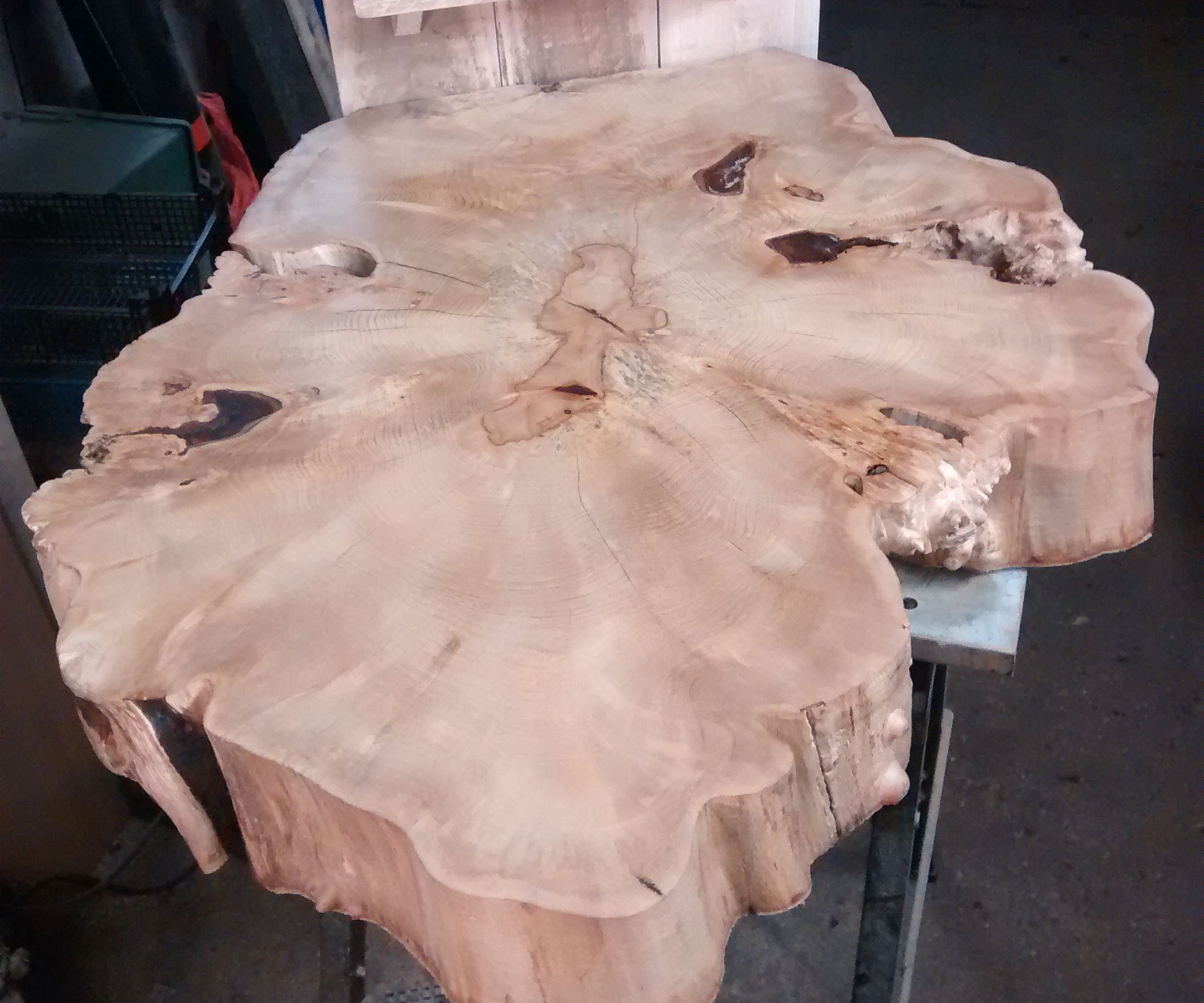 Large log slice table
