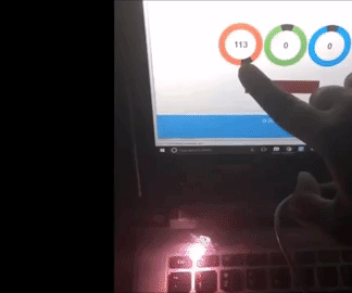 Change RGB LED Connected to ESP12E From Web Page Using Knob