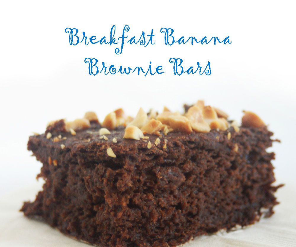 Breakfast Banana Brownie Bars