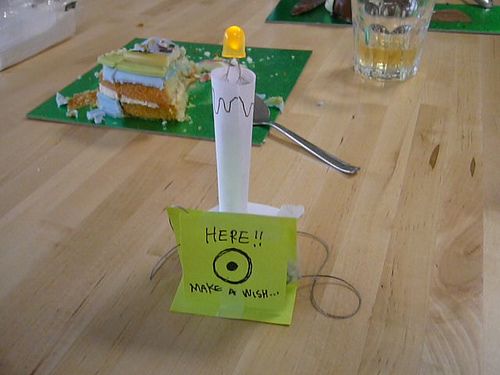 Blowable LED Candle