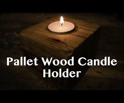 Pallet Wood Candle Holder