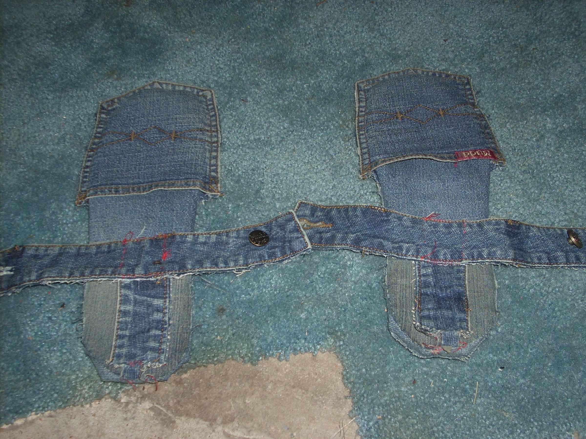 Make These Easy Cardboard Jean Sandals W/ankle Straps