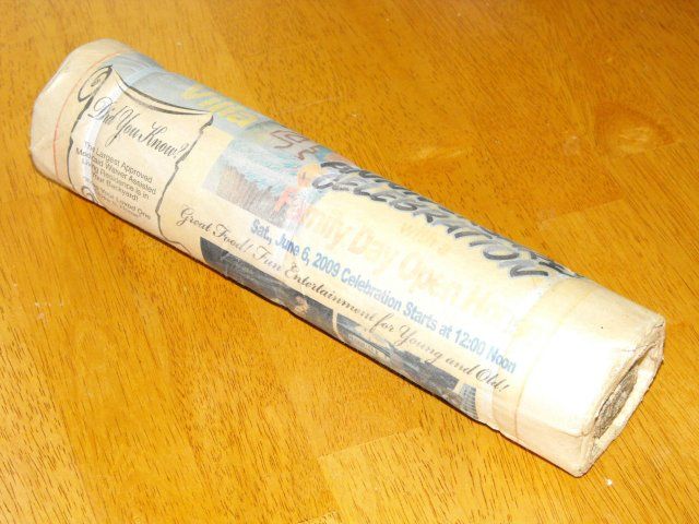 Turn newspapers & junk mail back into logs