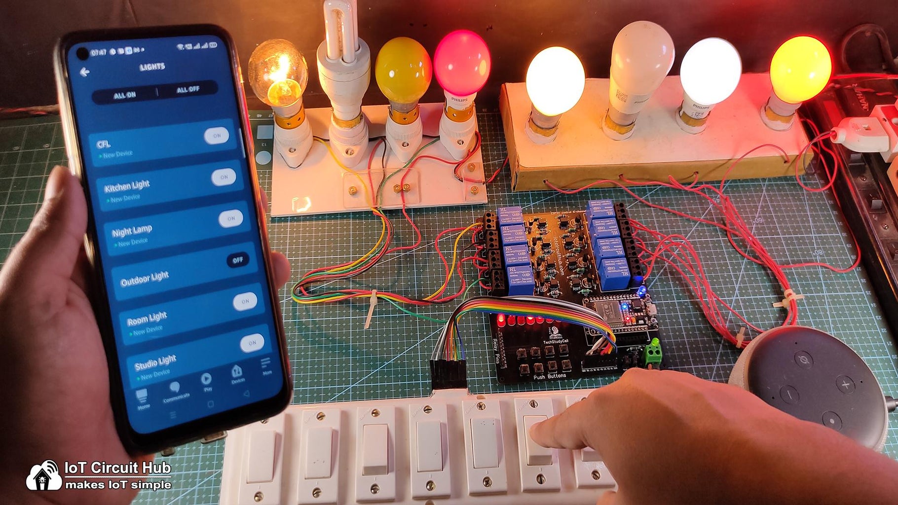 ESP32 Alexa Smart Home System With Echo Dot & Manual Switch : 15 Steps ...