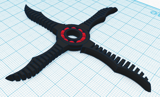 Quad Blade Fidget Spinner