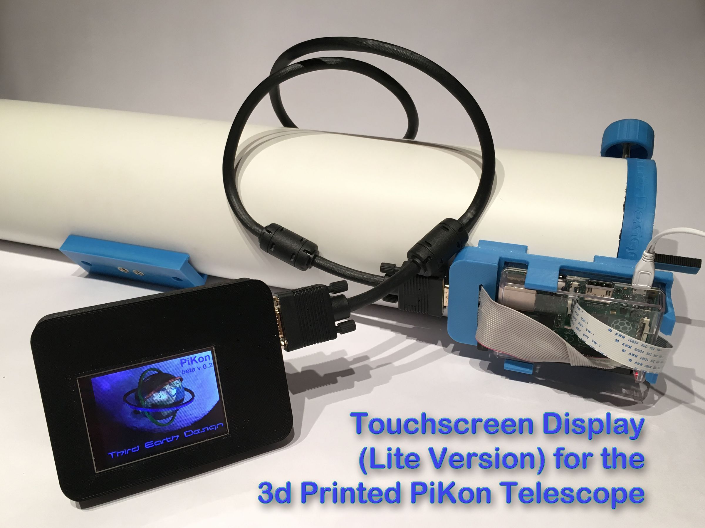Touchscreen Display (Lite Version) for the PiKon Telescope / Raspberry