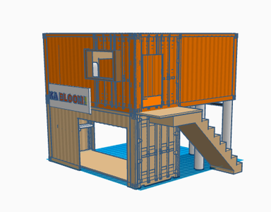 Building the Foundation From the Shipping Containers