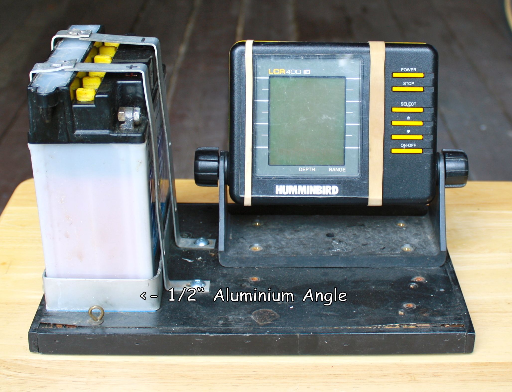 Adjustable Depth Finder Transducer Bracket Instructables