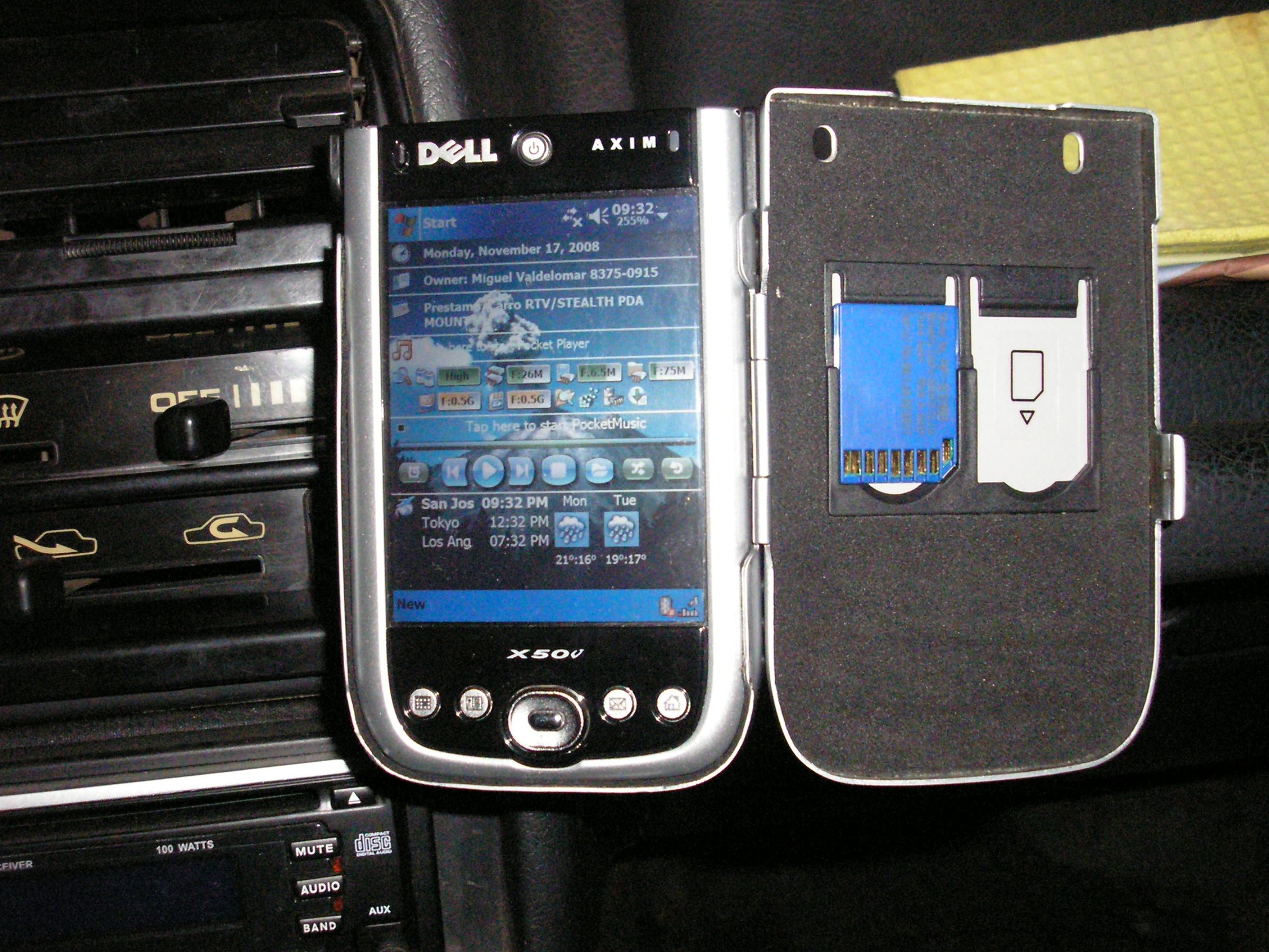 Car PDA Mount From Sugar Free Altoids Tin (inside Aluminum Case)