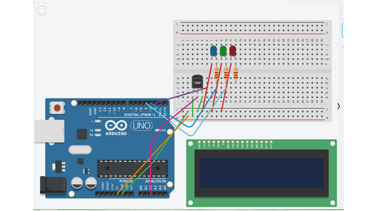Arduino LED Temperature Indicator With LCD : 4 Steps - Instructables