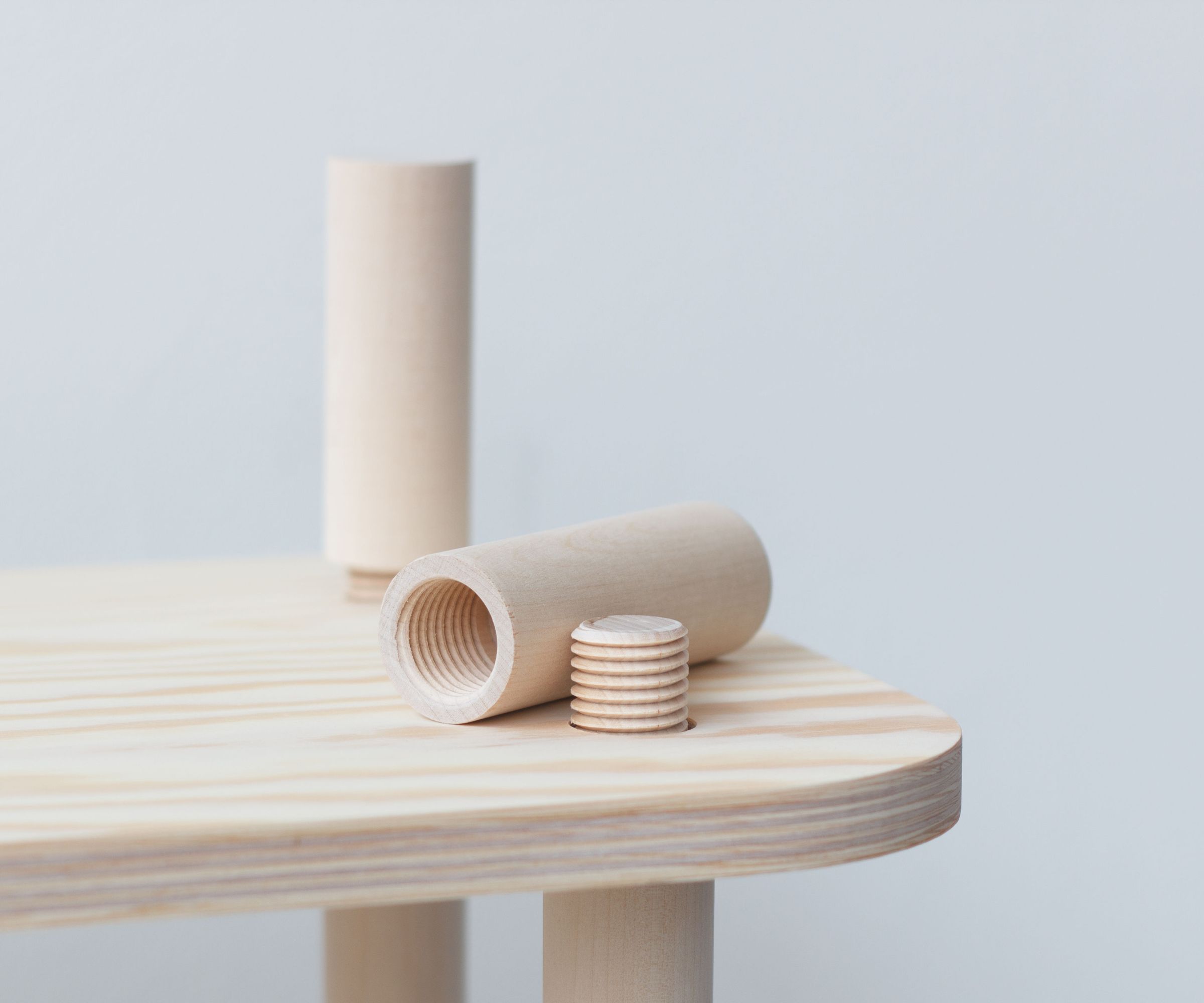 TS1 Modular Shelving (with CNC Wood Threading)