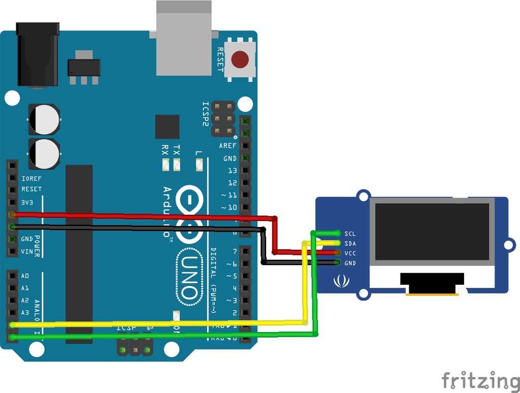 Oled I2c Display With Arduino Nano Tutorial Arduino Arduino Projects