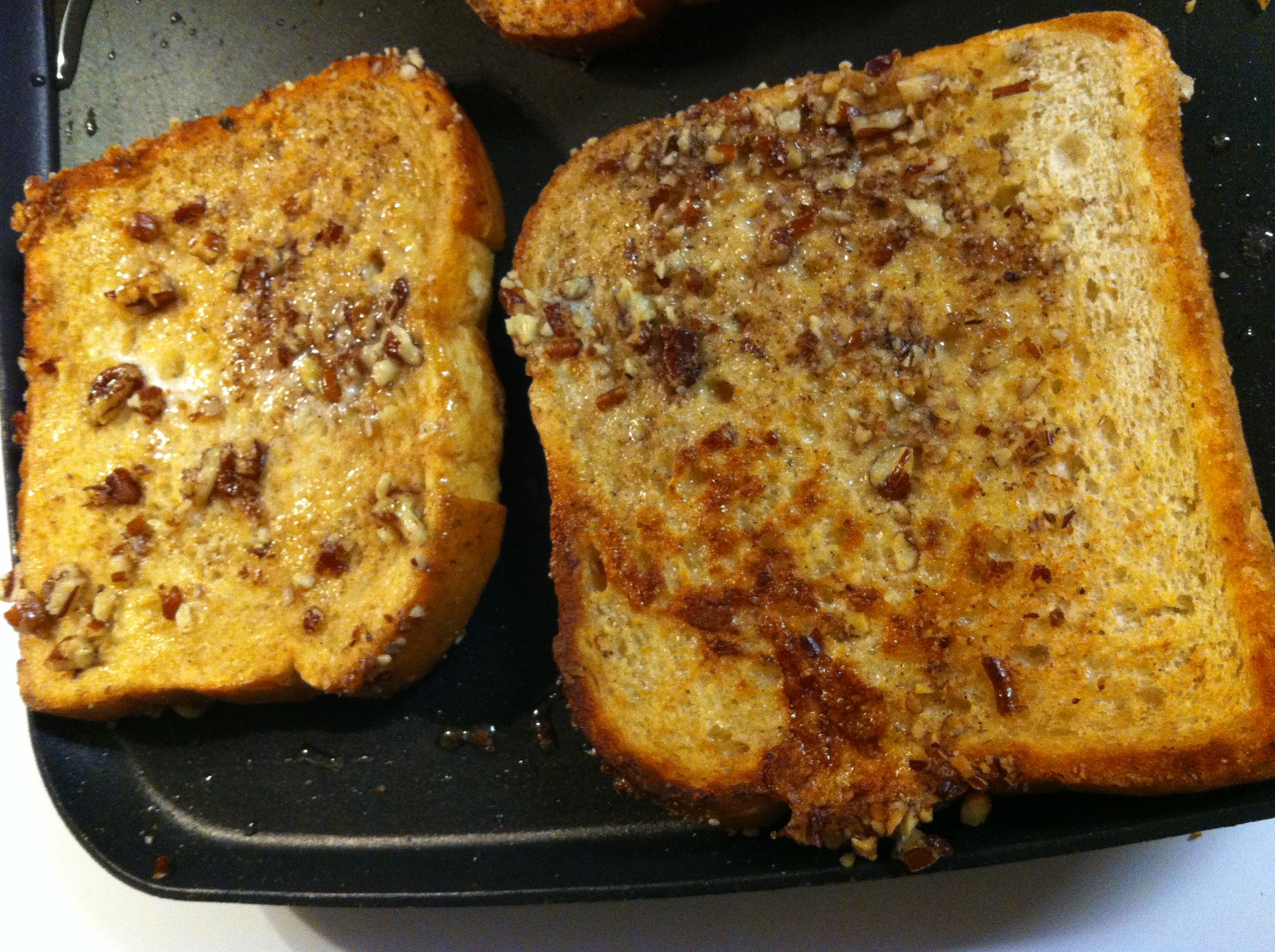 Bacon Pecan French Toast With Bacon Carmel Sauce 4 Steps Instructables