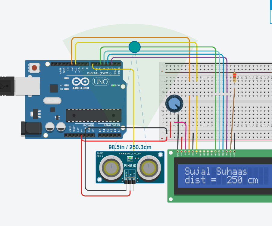 Ultrasonic Sensor Distance Measure