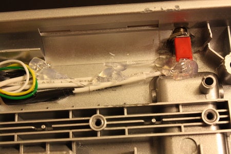 Connect the Power Cable, and Glue Everything in Place