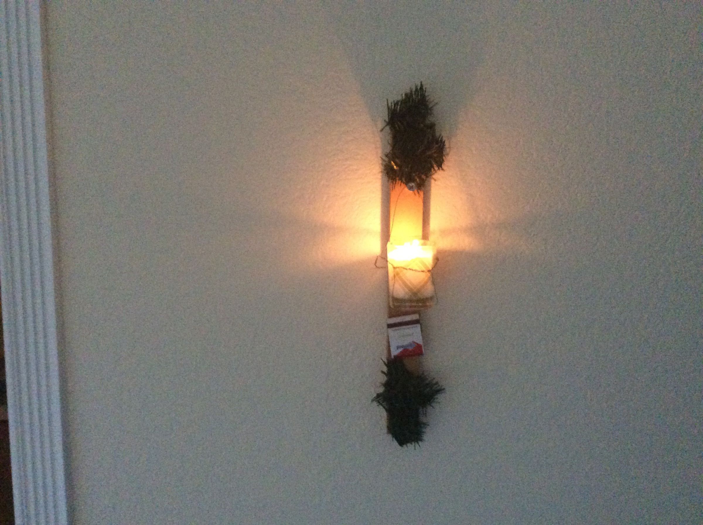 Festive Hanging Wall Candle 
