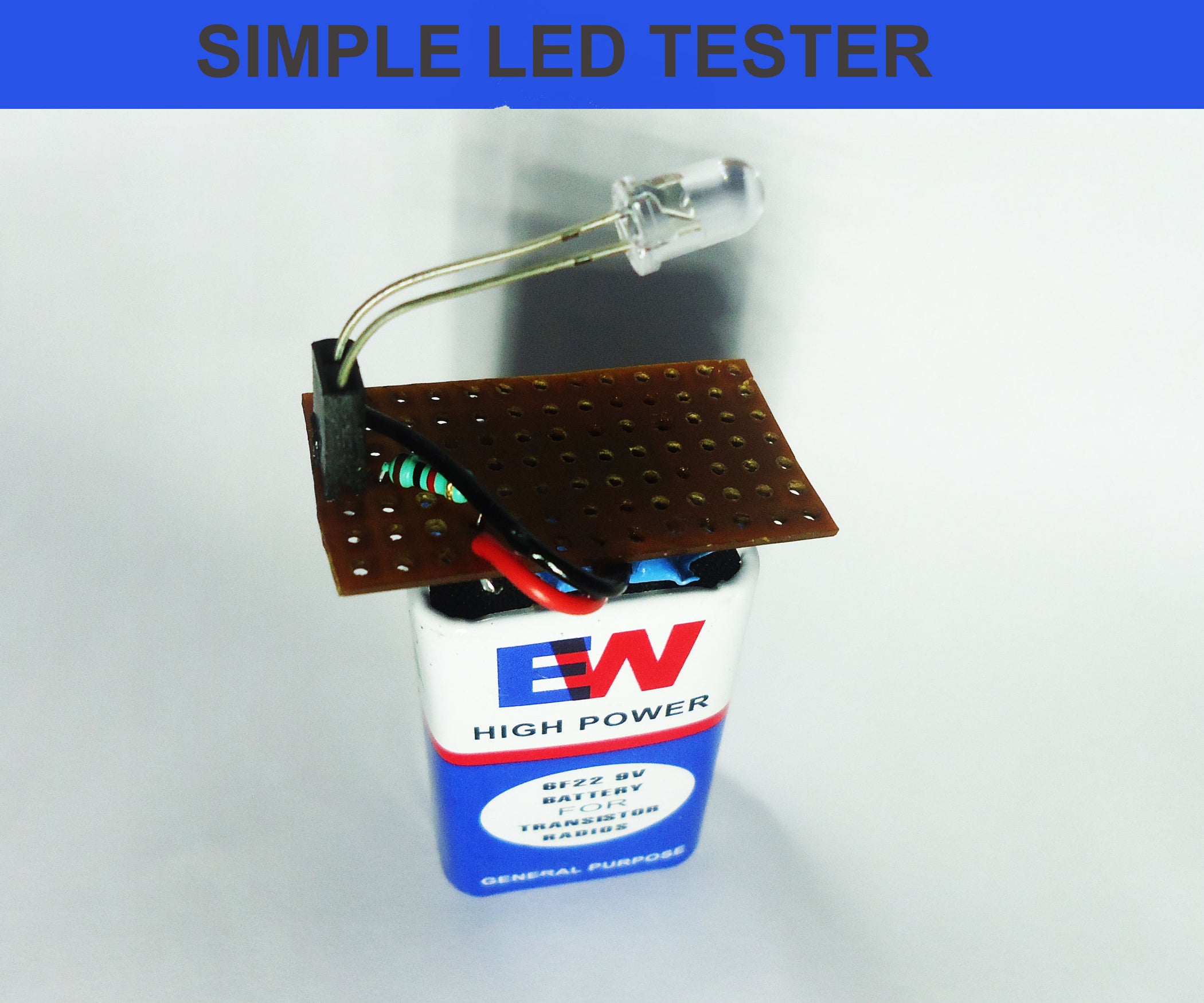 Diy Led Tester 4 Steps With Pictures Instructables Diy Led Tester 4 Steps With Pictures Instructables