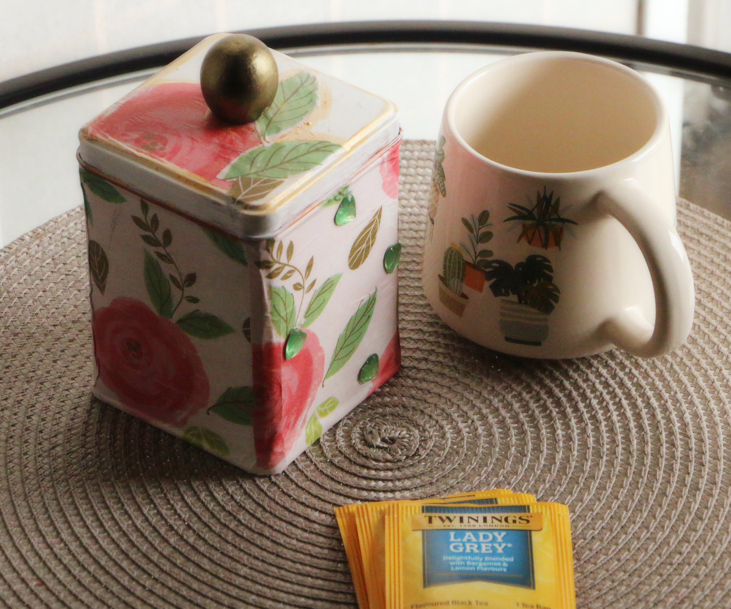 Easy DIY Metal Tea Container Redesign