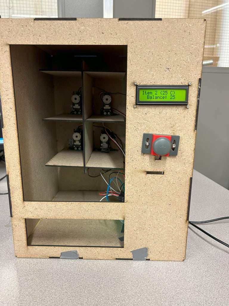 Final Project: Mini Vending Machine : 8 Steps Circuit Diagram