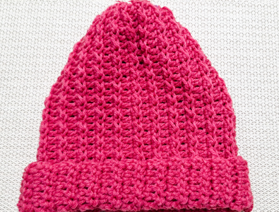 Quick and Easy Crochet Crinkle Hat