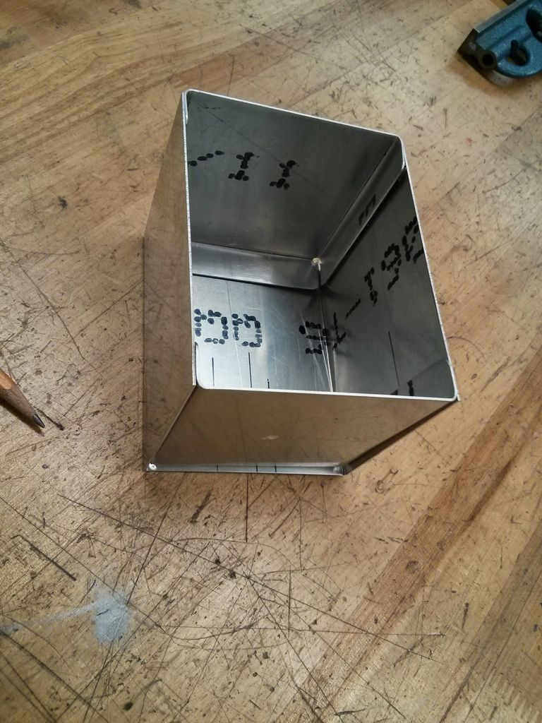Box Riveted Together Aluminum Box