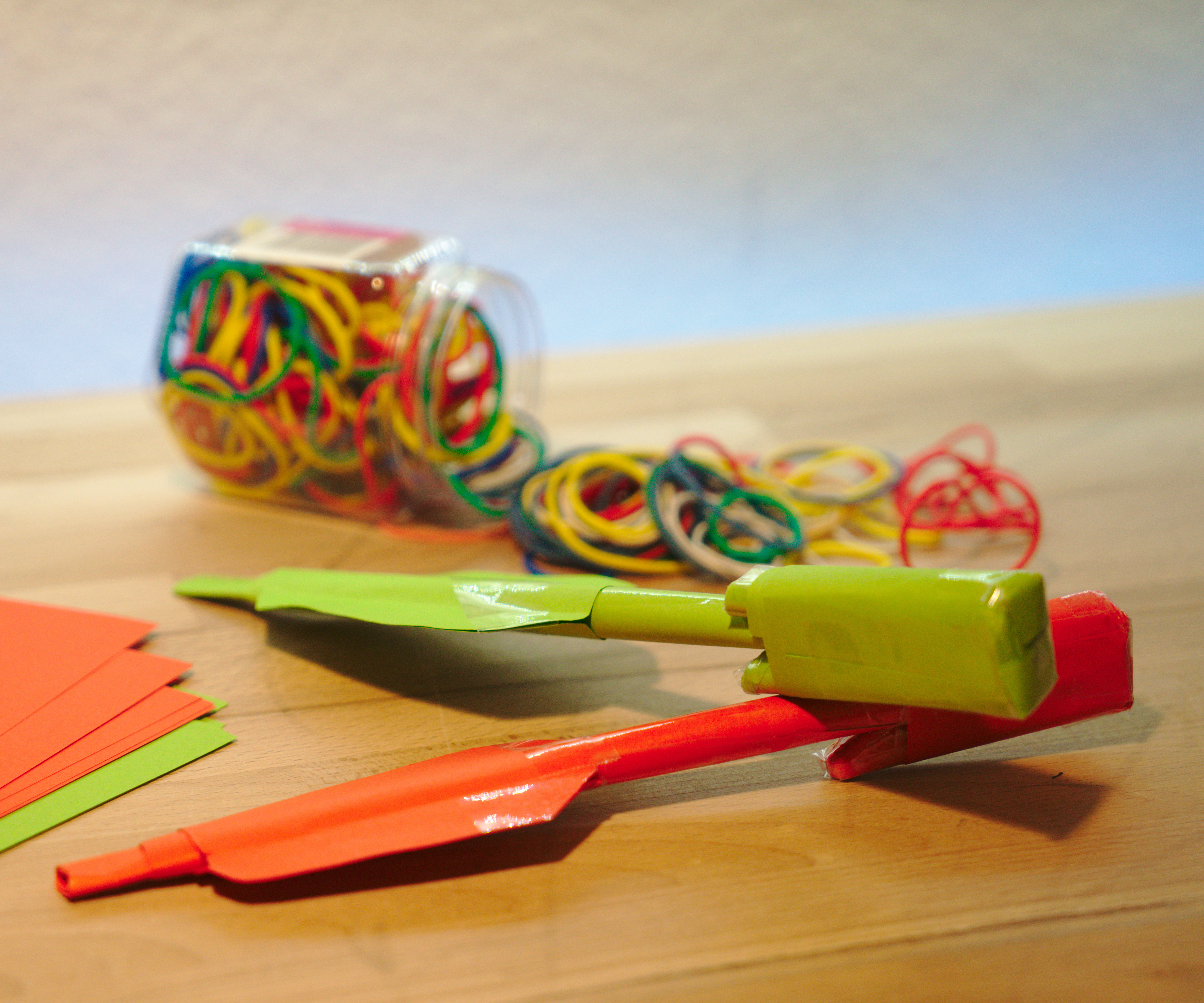 Rubber Band Powered Paper Arrow