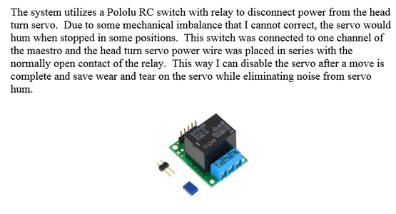Control - Pololu RC Switch With Relay