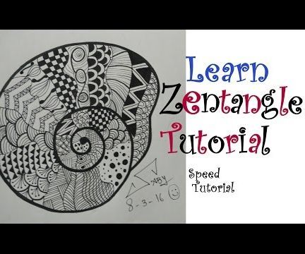 Shell Never Looked So Beautiful. Zentangle Art