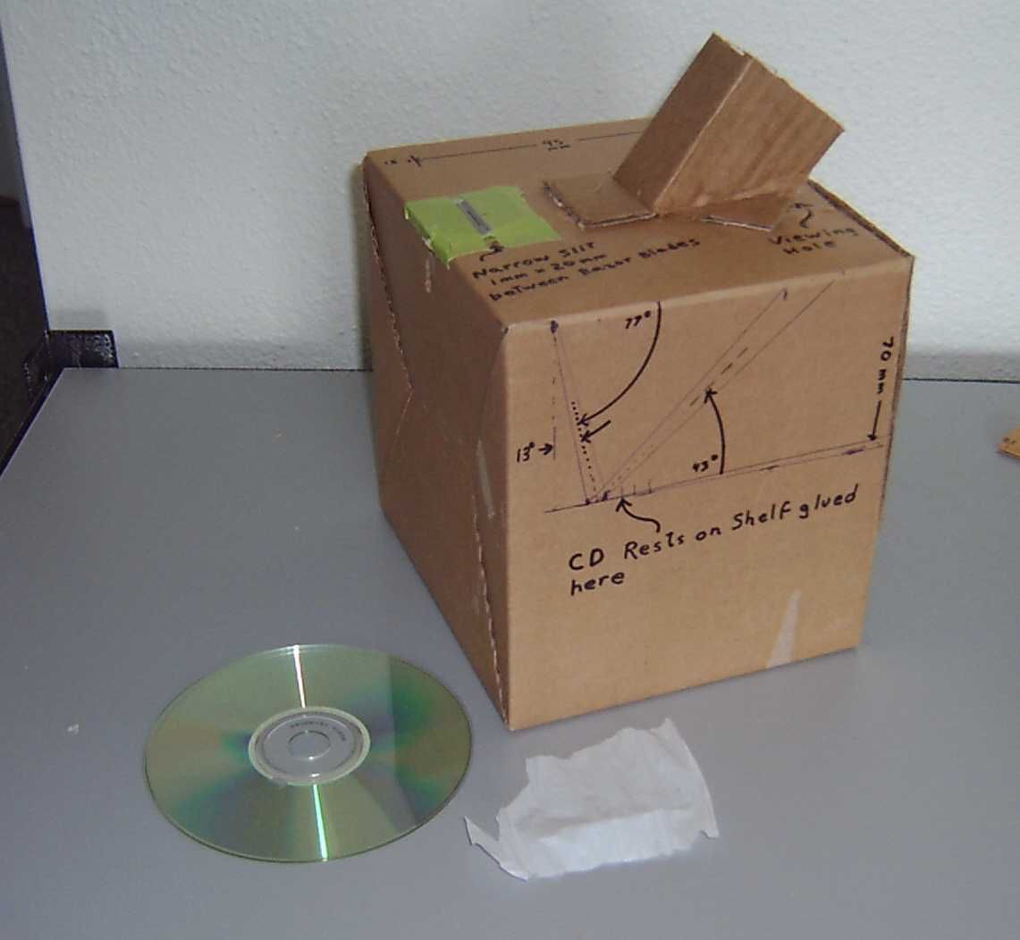 CD Spectroscope in a Box, Spectrograph 3 Steps Instructables
