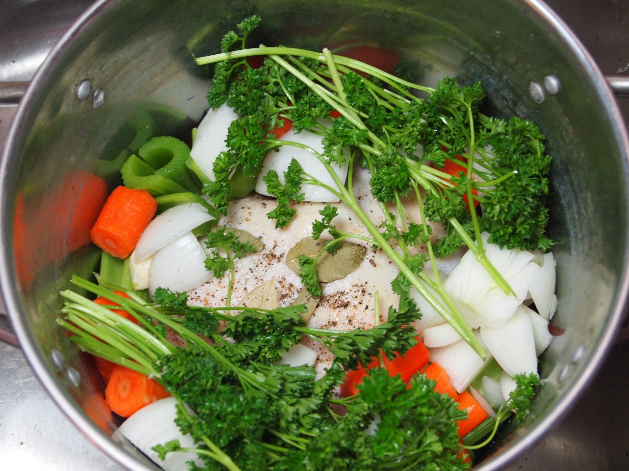 Delicious homemade chicken broth with pictures instructables