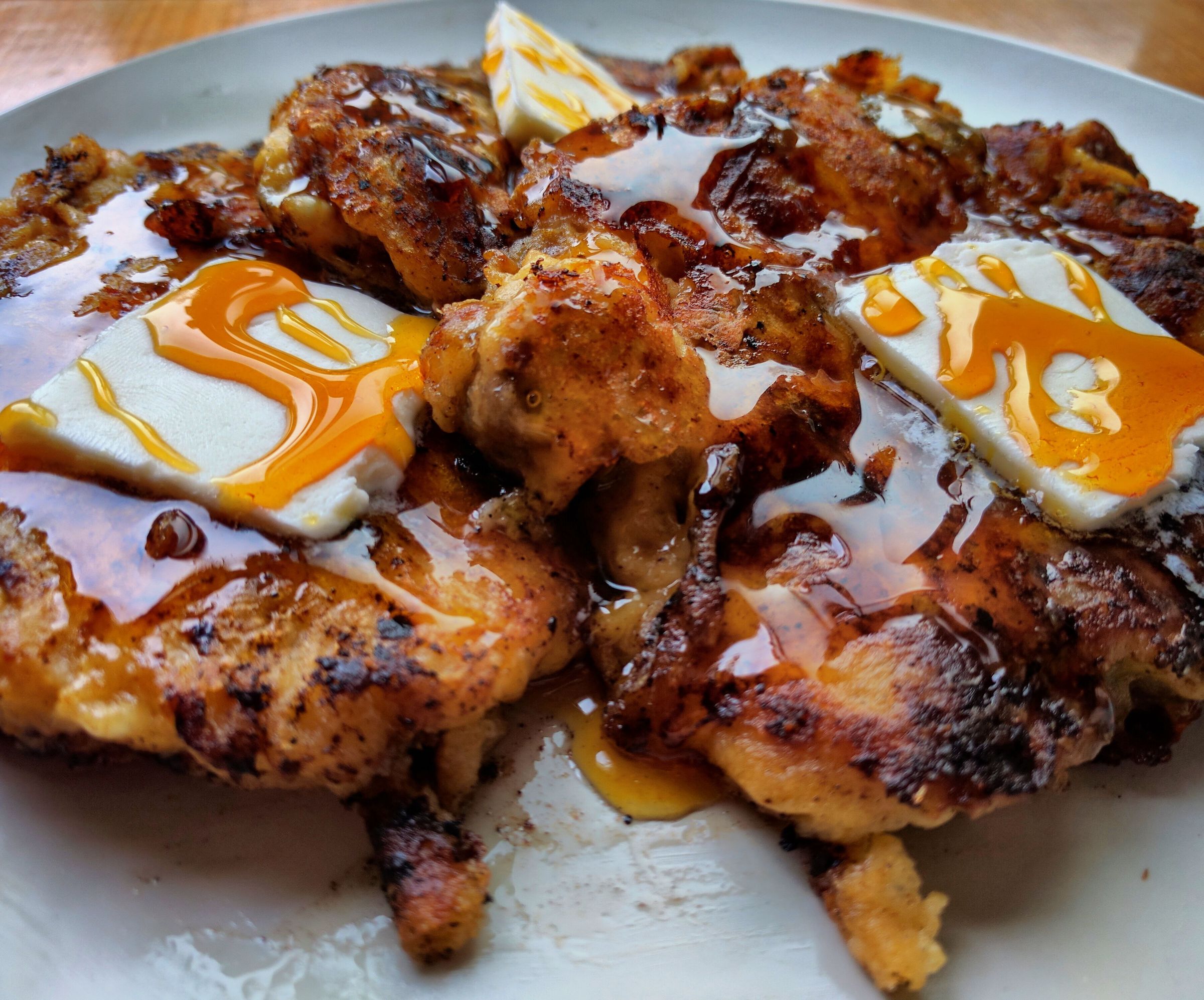 Rustic Cottage Cheese and Sausage Gluten Free Pancakes