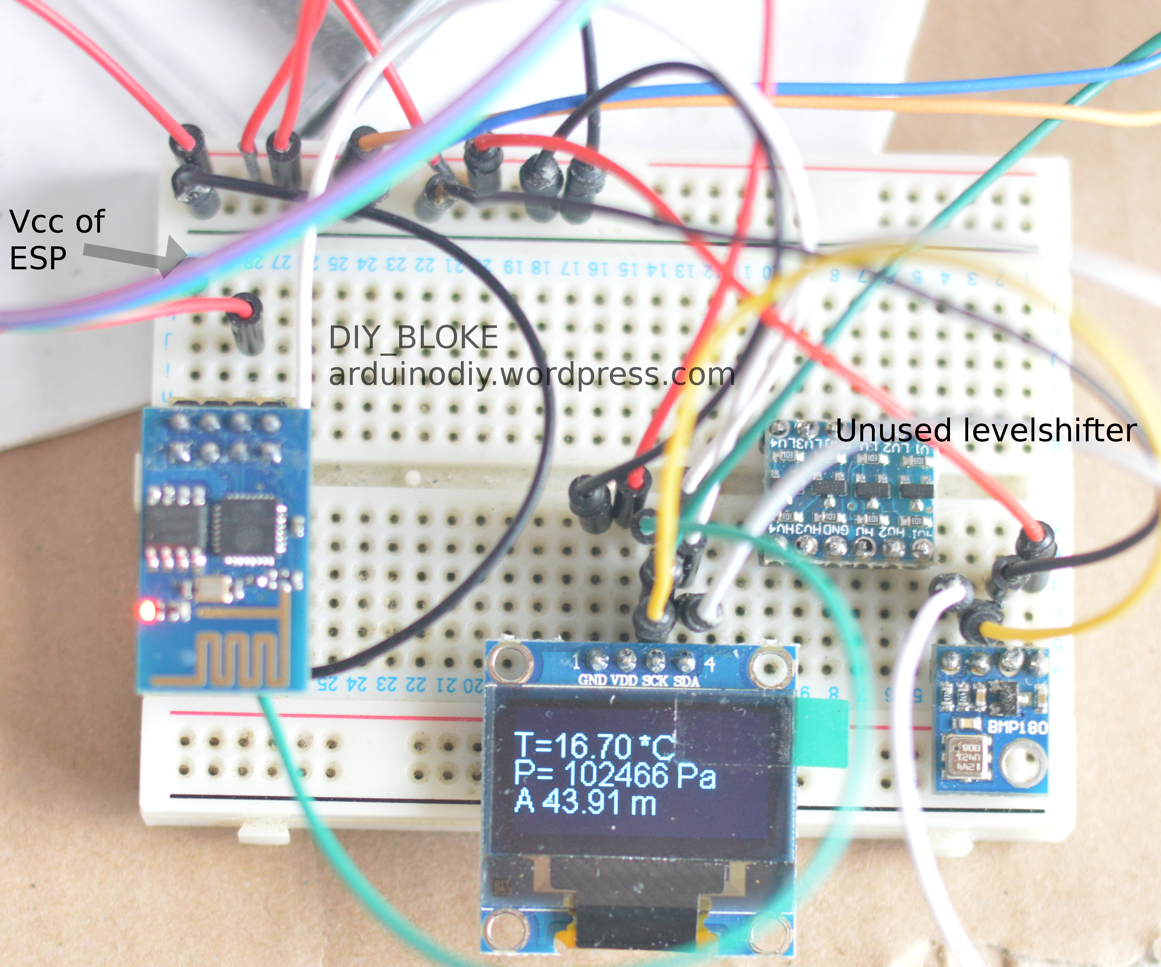 Adding the BMP180 to the ESP8266