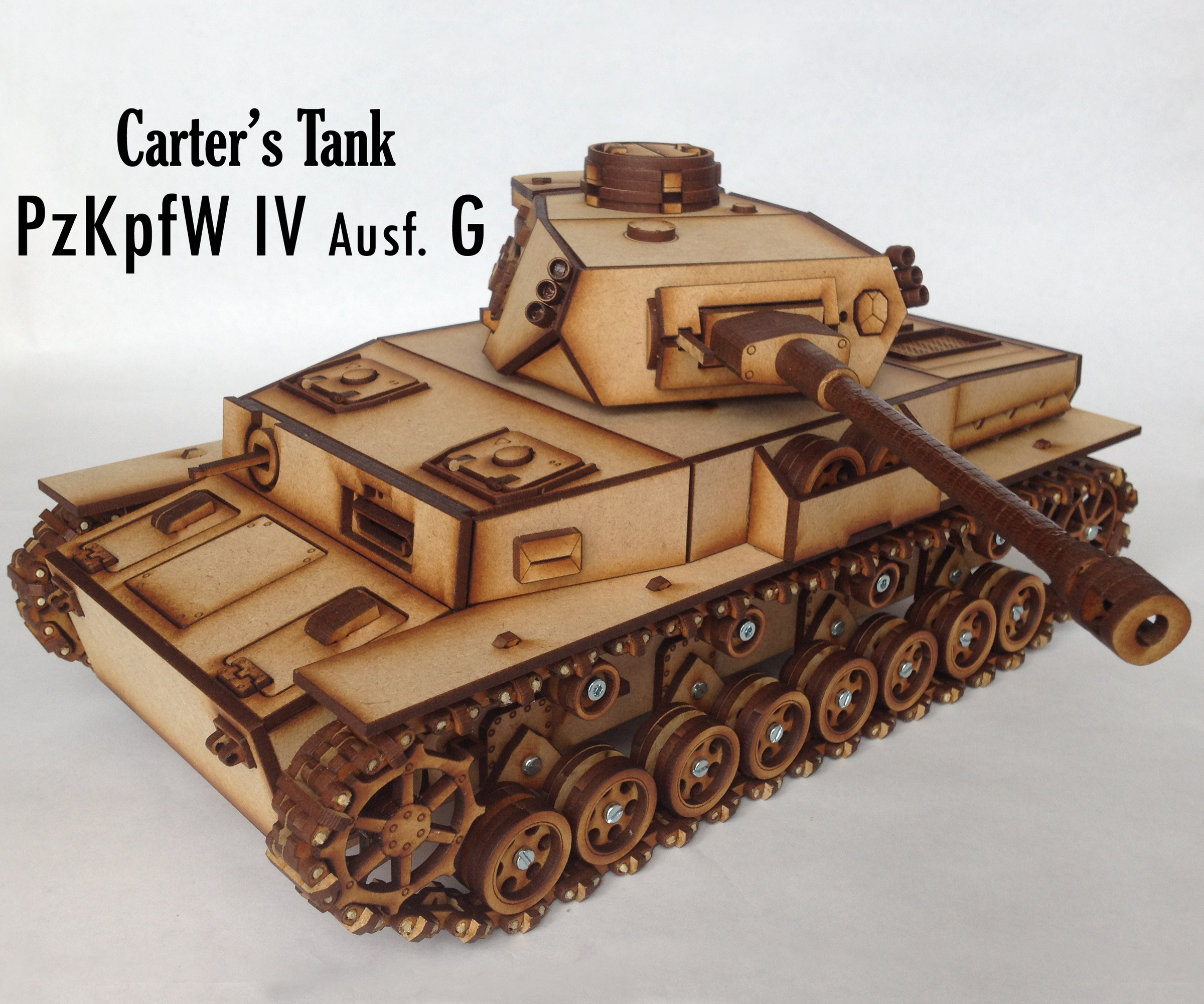 Carter's Lasercut Tank - Panzer IV G/H (motorized)