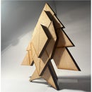 Recycled Christmas Decoration From Laser Cutting Offcuts