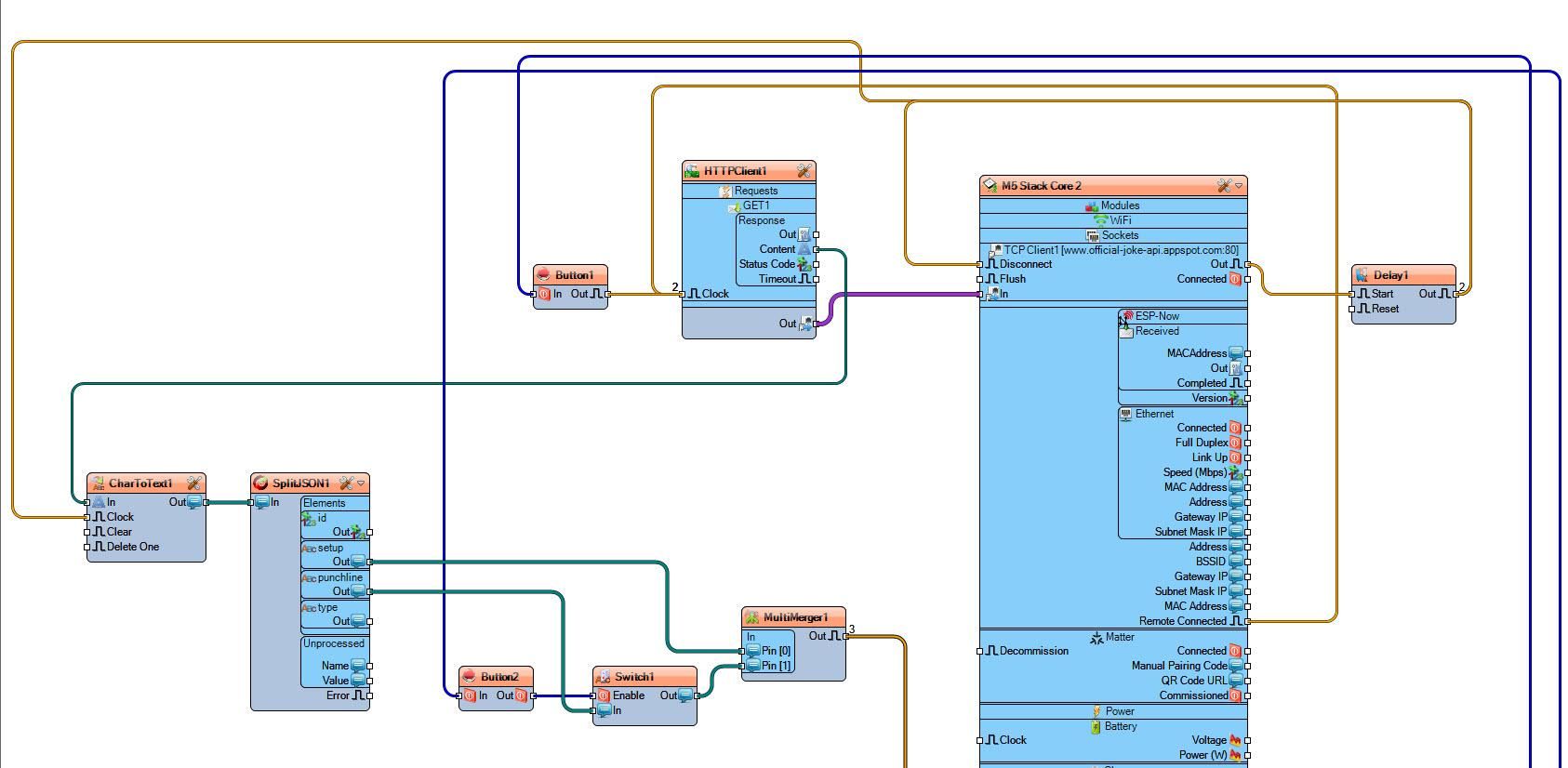 In Visuino Connect Components