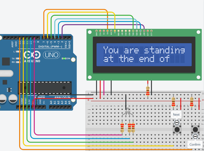 Create a Choice-based Text Adventure Game With Tinkercad Circuits