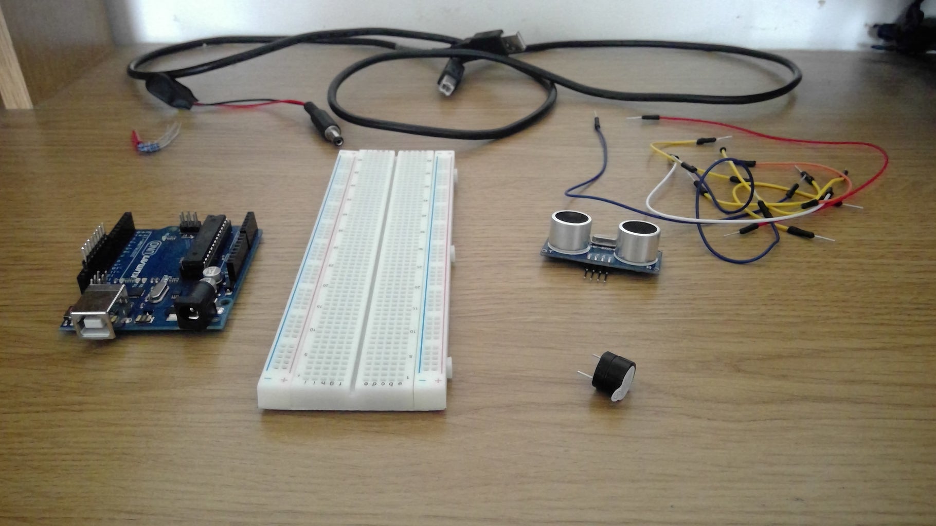 Sound Car Parking Sensor : 4 Steps ... Circuit Diagram