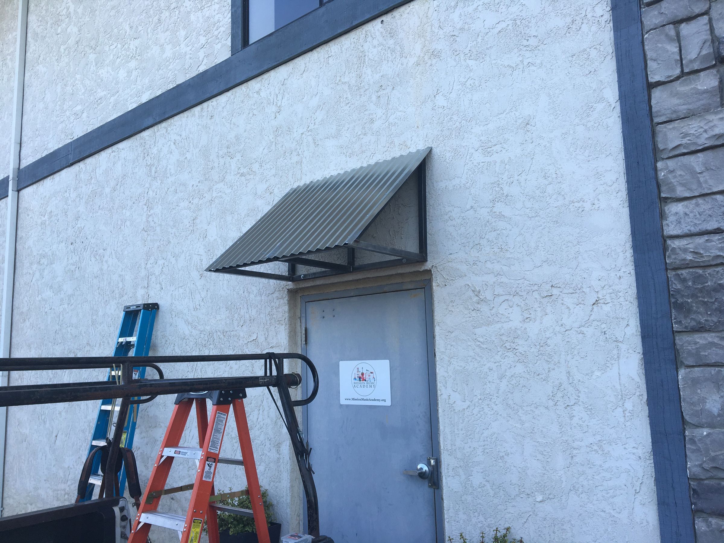 Corrugated Metal Awning