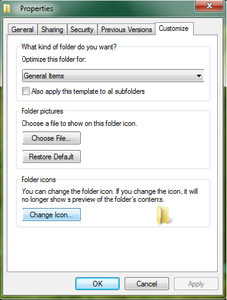 Changing the Icon.