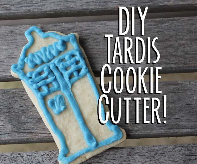 Tardis Cookie Cutter DIY--and Sugar Cookies!