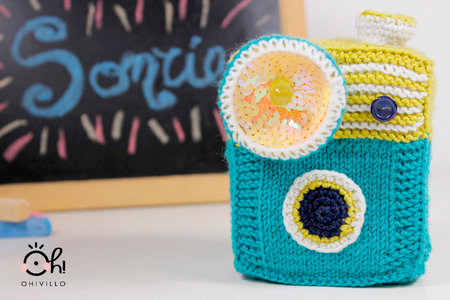 Amigurumi Photo Camera With Flash by Oh!villo
