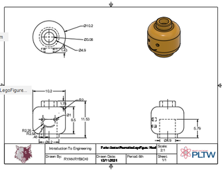 Lego minifigure head dimensions hotsell