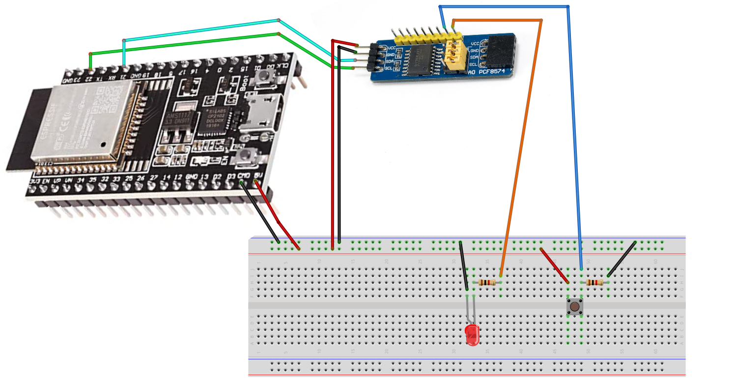 The Circuit Using Arduino ESP32